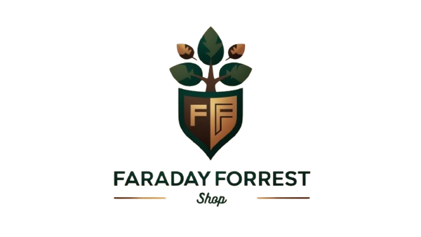 Logo de la boutique en ligne Faraday Forrest, spécialisé dans le grounding et la protection contre les ondes éléctromagnétique