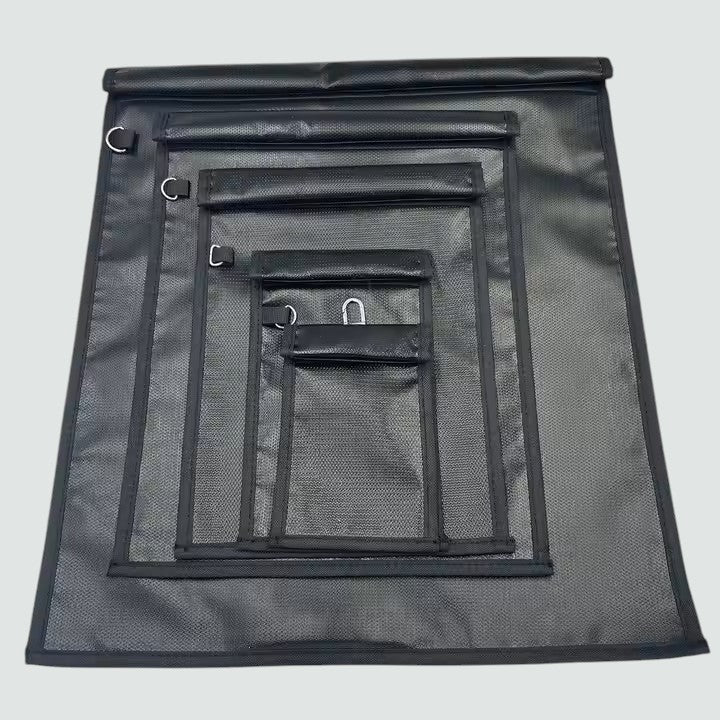 Lot de 5 pochettes anti-ondes de taille différente pour clés, téléphones, tablettes, et ordinateurs portables