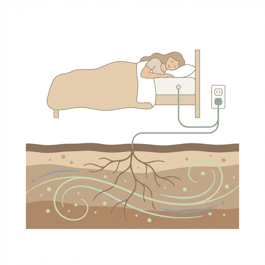 Drap Grounding en Coton Bio – Dormez Connecté à la Terre