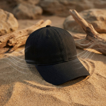 Casquette anti ondes noire conçue pour protéger la tête des ondes électromagnétiques et du rayonnement EMF