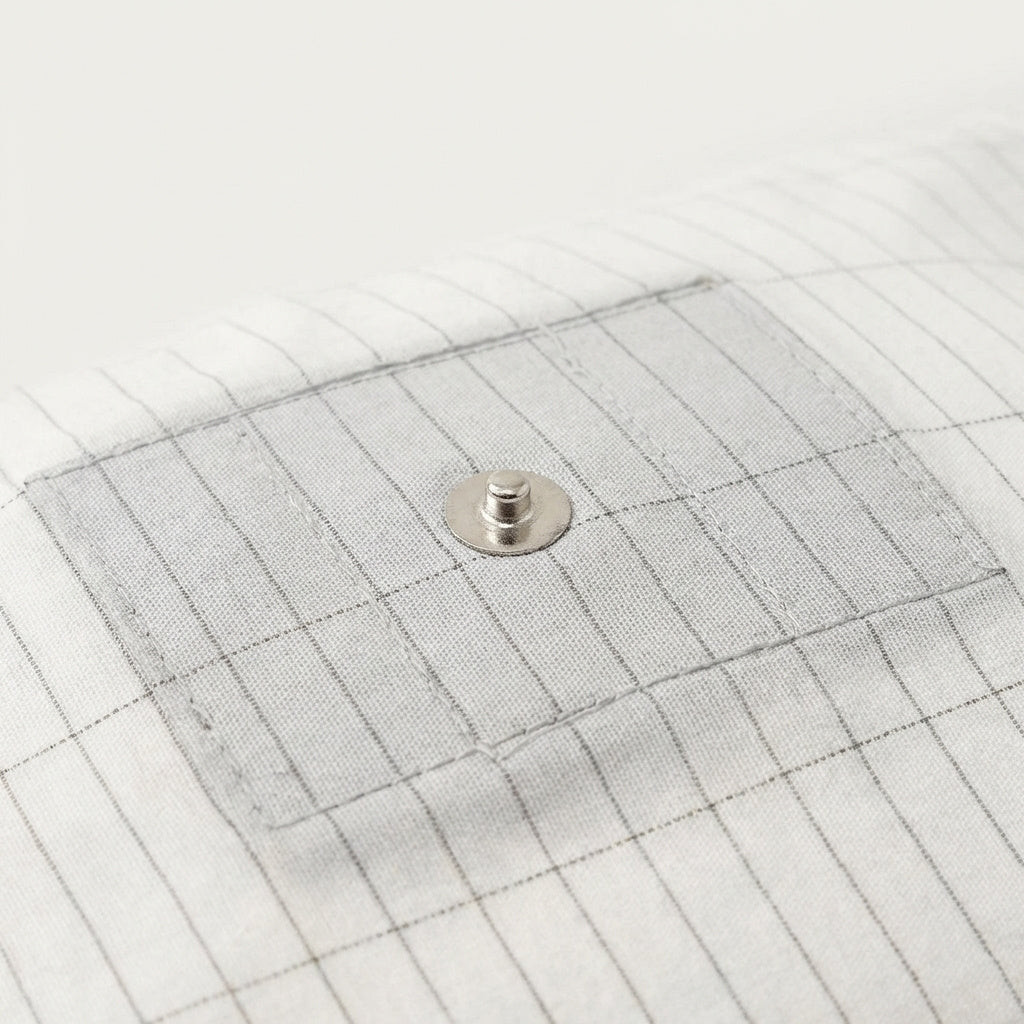 Connecteur du drap grounding avec bouton pression pour relier le câble de mise à la terre
