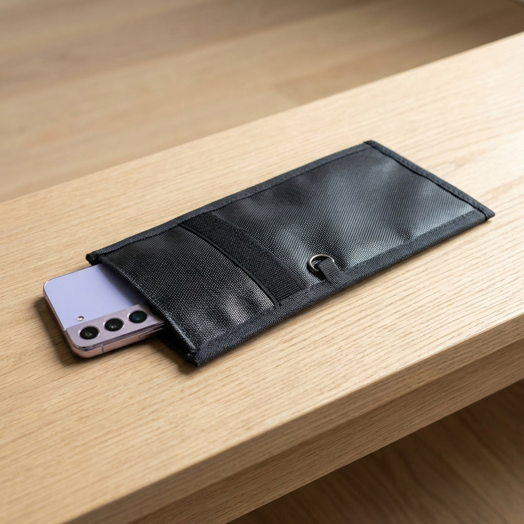 Pochette anti ondes pour smartphone bloquant les signaux RFID, GPS et les ondes électromagnétiques