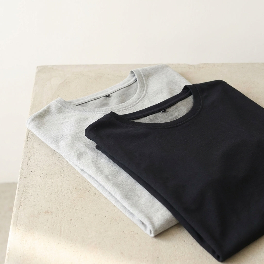 T-shirt anti ondes plié conçu pour une utilisation quotidienne et une protection discrète